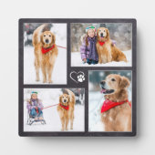 愛犬家のためのカスタムペット写真コラージュ フォトプラーク (正面)