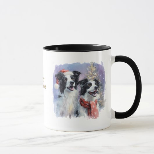 愛犬家のためのクリスマスコーヒーマグ マグカップ (右)