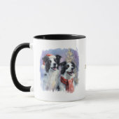 愛犬家のためのクリスマスコーヒーマグ マグカップ (左)