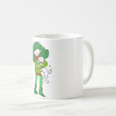 愛犬家のためのハグマグ - かわいい女の子と子犬のコーヒーカップ コーヒーマグカップ (正面右)