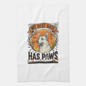 愛犬家のためのハロウィンドッグTシャツ キッチンタオル (縦)