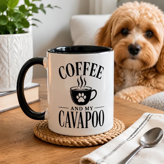 愛犬家のためのマグカップ: コーヒーと私のカバプー マグカップ