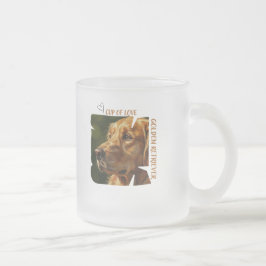愛犬家のためのラブドッグ コーヒーマグ ギフト フロストグラスマグカップ
