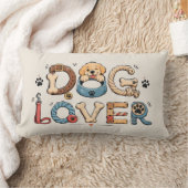 愛犬家のためのワードアート ランバークッション (ブランケット)