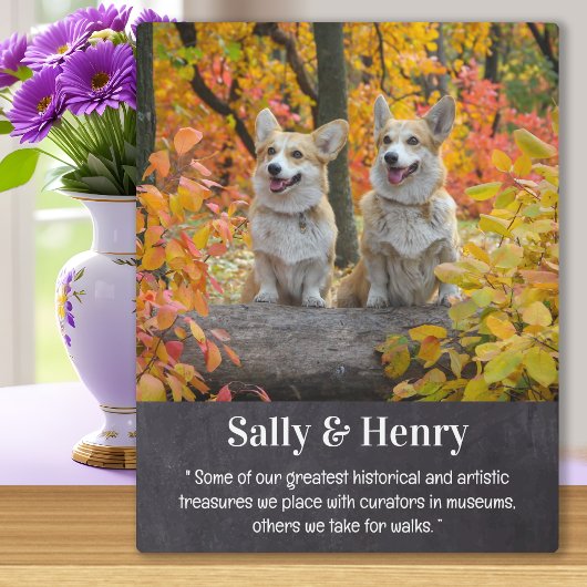 愛犬家のための特別な詩 愛犬の写真 フォトプラーク