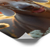 愛犬家のための美しいワイマラーナー ポスター (角)