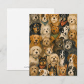 愛犬家のための遊び心あふれる犬の群れのノートカード ノートカード (正面/裏面)