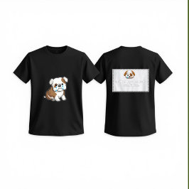 愛犬家のための「犬を傷つけないで」ステートメントTシャツ Tシャツ