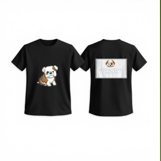 愛犬家のための「犬を傷つけないで」ステートメントTシャツ Tシャツ