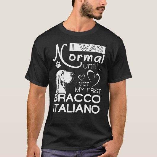 愛犬家のためのBracco ItalianoのギフトのTシャツ Tシャツ (正面)
