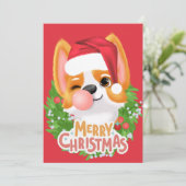 愛犬家のクリスマスカーすごいド:かわいいコルギ 案内状 (スタンド正面)