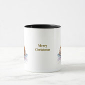 愛犬家のクリスマスコーヒーマグ マグカップ (中央)