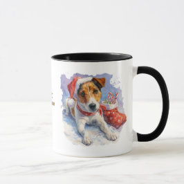 愛犬家のクリスマスコーヒーマグ マグカップ