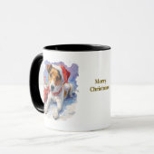 愛犬家のクリスマスコーヒーマグ マグカップ (正面左)