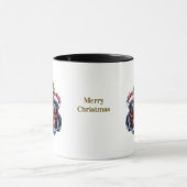 愛犬家のクリスマスコーヒーマグ マグカップ (中央)