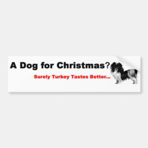 愛犬家のクリスマス バンパーステッカー