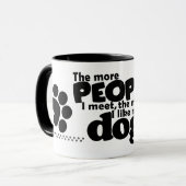 愛犬家のマグ マグカップ (正面左)