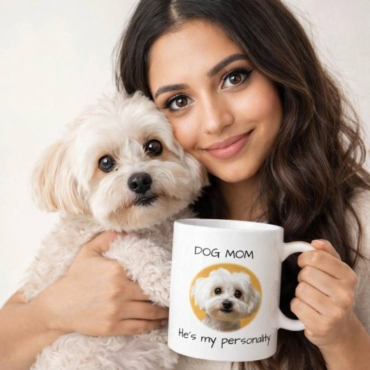 愛犬家のママ 私の個性だもん かわいい犬のデザイン コーヒーマグカップ