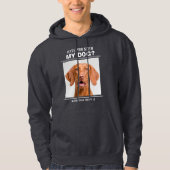 愛犬家のユーモア カスタムペット写真  パーカ (正面)
