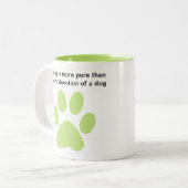 愛犬家の信条 ツートーンマグカップ (正面左)