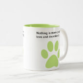 愛犬家の信条 ツートーンマグカップ (正面右)