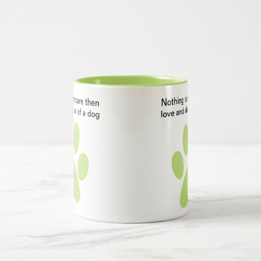 愛犬家の信条 ツートーンマグカップ (中央)