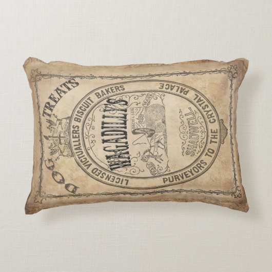 愛犬家の初期ので汚く素朴で旧式な枕 アクセントクッション (正面)