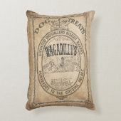 愛犬家の初期ので汚く素朴で旧式な枕 アクセントクッション (正面(垂直))