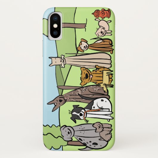 愛犬家の携帯電話の箱- iPhone X Case-Mate iPhoneケース (裏面)
