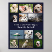 愛犬家の12枚の写真 家は愛犬と共に ポスター (正面)
