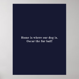 愛犬家の12枚の写真 家は愛犬と共に ポスター