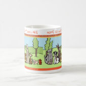 愛犬家は襲います-私の犬があるところでがあります家 コーヒーマグカップ (中央)