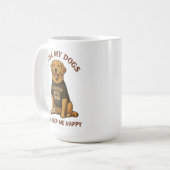 愛犬家へのギフト コーヒーマグカップ (正面左)