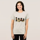 愛犬家へのギフト | Cozy Reading Dogs Tシャツ (正面全面)