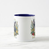 愛犬家カワイルボストンテリアウィンターテーマ マグカップ (中央)