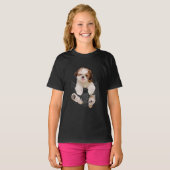 愛犬家ギフトシーズー（犬）Tzuインポケットおもしろい犬顔 Tシャツ (正面フル)