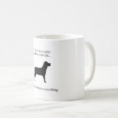 愛犬家コーヒーマグと素敵な引用文 コーヒーマグカップ (正面右)