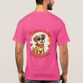 愛犬家デザインの未来 Tシャツ (裏面)
