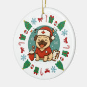 愛犬家ナースのクリスマス ペットグッズ セラミックオーナメント (左)
