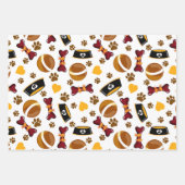 愛犬家パターン ラッピングペーパーシート (正面3)