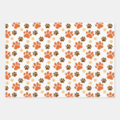 愛犬家パターン ラッピングペーパーシート (正面)