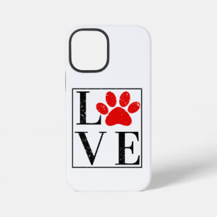 愛犬家ペット愛好家肉球プリント iPhone 12 MINIケース