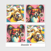 愛犬家ポップ・アートののアートシール シール (シート)