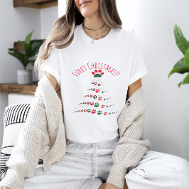 愛犬家ポークリスマスツリー | 毛皮のクリスマス Tシャツ