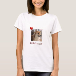 愛犬家ママのためのカスタムドッグTシャツ - Furry Friend, Loving Mom Tシャツ