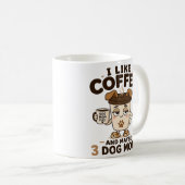 愛犬家ママのコーヒーマグ・ギフト 女性への犬グッズ コーヒーマグカップ (正面右)