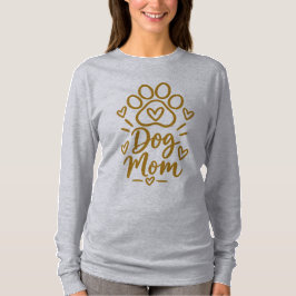愛犬家ママ かわいい肉球プリント イヌ好きギフト Tシャツ
