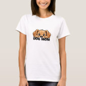 愛犬家ママ 楽しい かわいい 犬好き Tシャツ (正面)