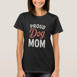 愛犬家ママ 犬好き タイポグラフィーデザイン Tシャツ