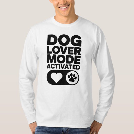 愛犬家モード発動 Tシャツ (正面)